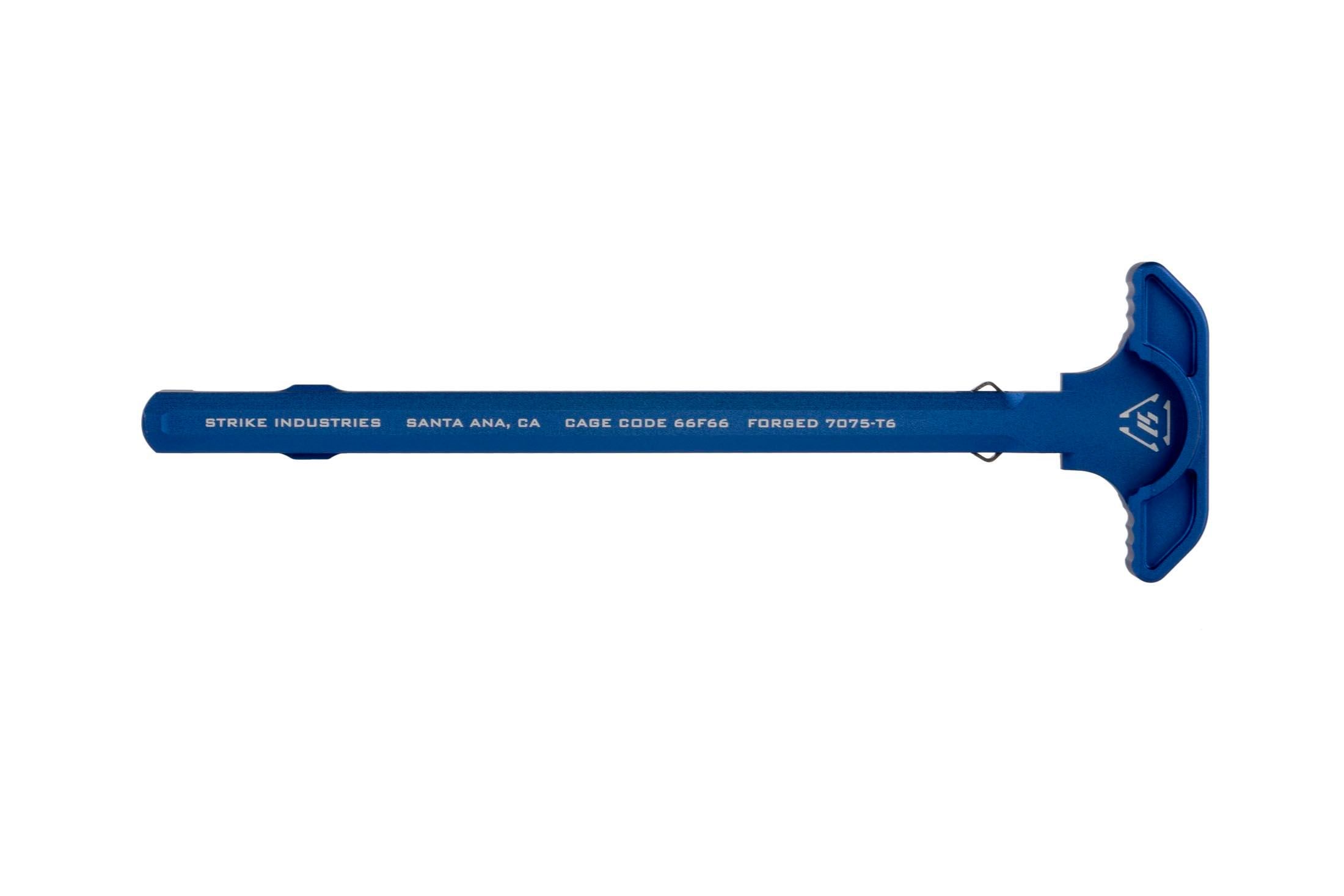 Strike Industries Latchless Charging Handle - Blue